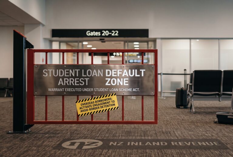 NZ Student Loan Border Arrest